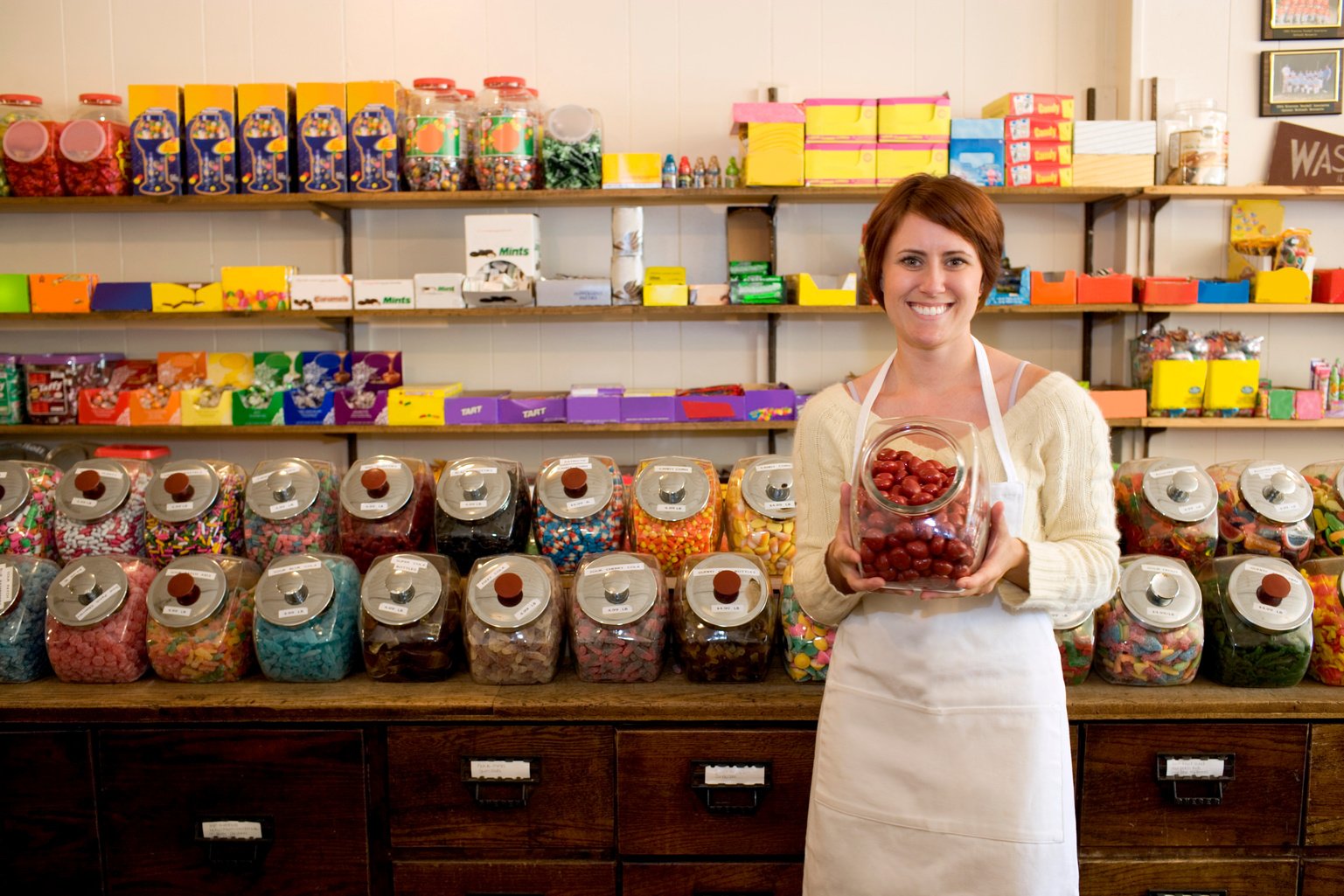 Candy store employee